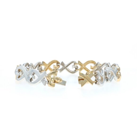 Tiffany & Co. Paloma Picasso Loving Hearts Link Bracelet Sterling 925 Gold 18k main image 1